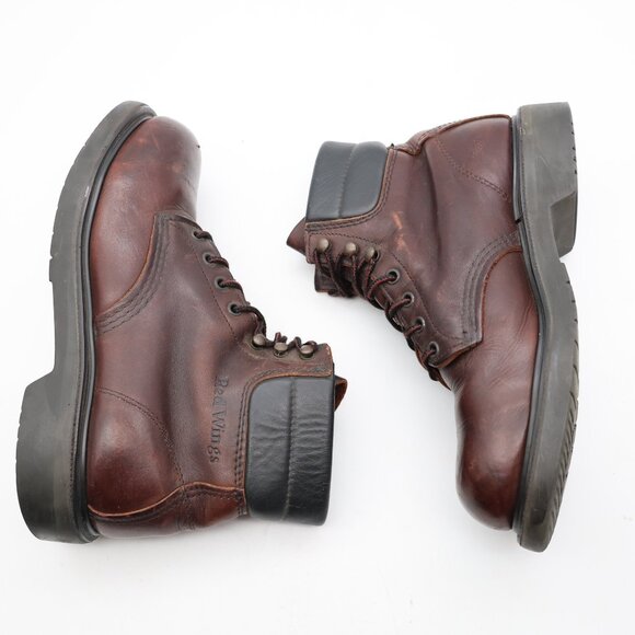 Red Wings Steel Toe Work Boots Men\'s Size 6 E Brown Leather 2245 main image 6